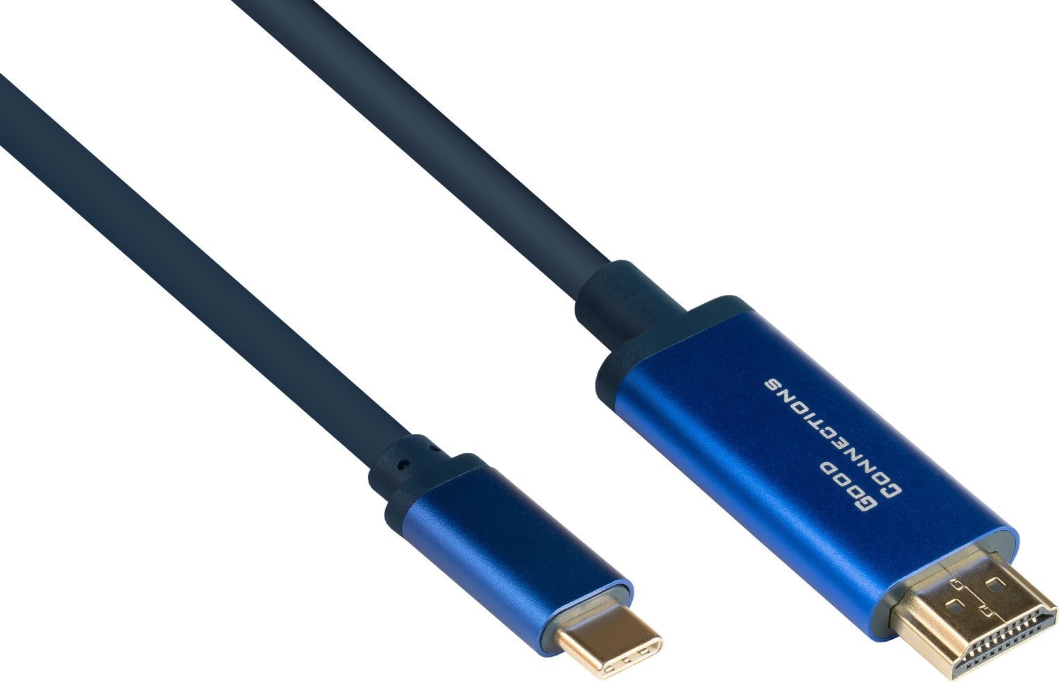 Adapter AV Alcasa Alcasa 4520-CSF030B adapter kablowy 3 m USB Type-C HDMI Typu A (Standard) Niebieski
