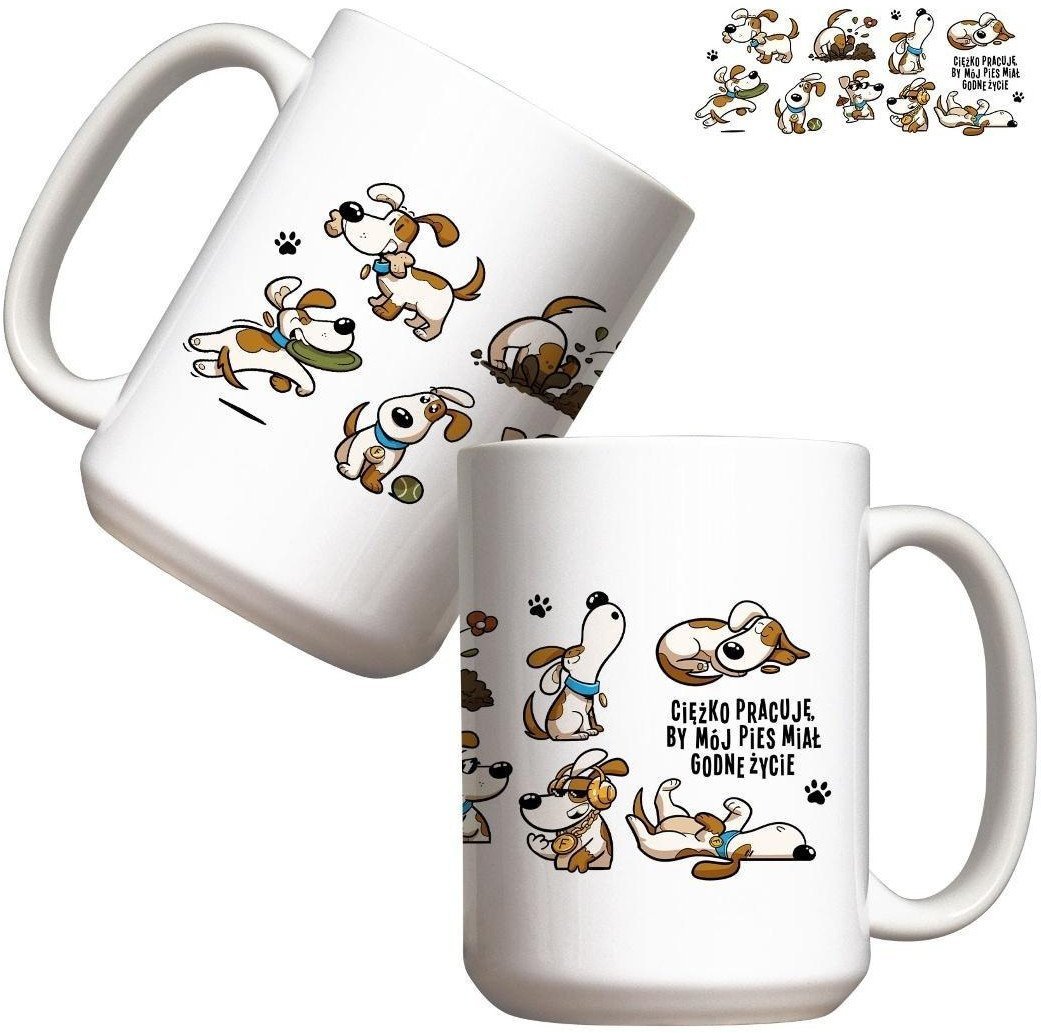Kubek - Godne życie - pies 440ml