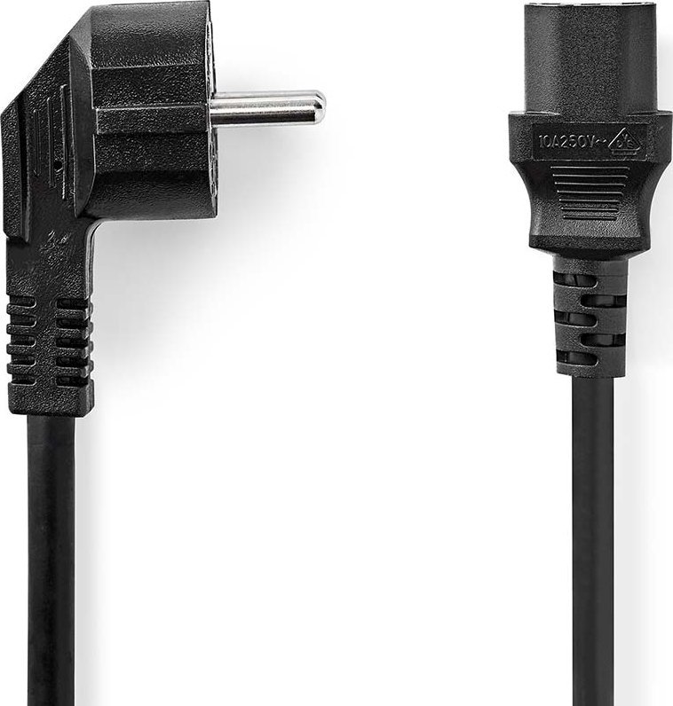 Kabel zasilający Nedis Nedis CEGL10000BK30 kabel zasilające Czarny 3 m CEE7/7 C13 panel
