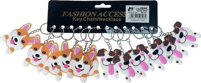 Brelok silikonowy pies (12szt)