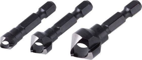 Wolfcraft ZESTAW POGŁĘBIACZY 8 12 16 MM WOLFCRAFT - Z WYRZUTNIKIEM TRZPIEŃ 6-KĄTNY WF4375000 WOLFCRAFT