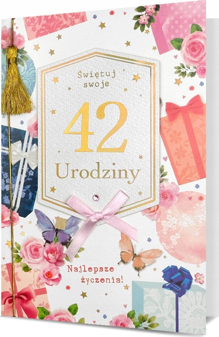 KUKARTKA Karnet B6 Urodziny (wymienne cyfry)