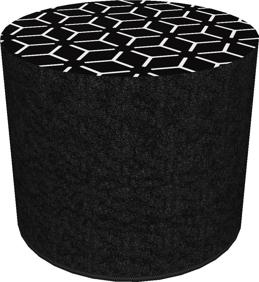 Bertoni-arco Okrągła pufa dekoracyjna - STAR