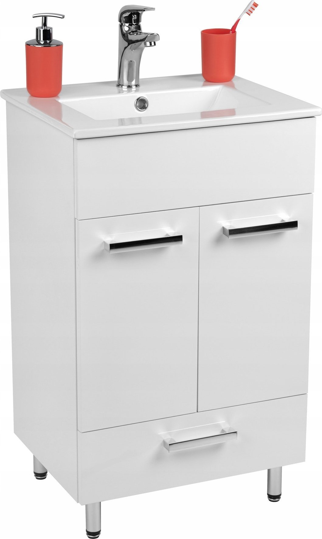 Stamar Szafka z umywalką 50 x40 stojąca połysk szuflada