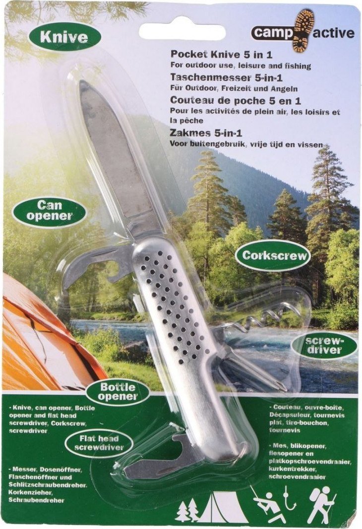 CAMP ACTIVE NÓŻ SURVIVALOWY WĘDKARSKI 5W1