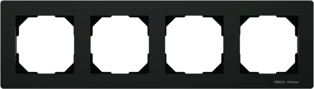 Schneider Electric Ramka czterokrotna czarny FG-04 Tech Sterowniki