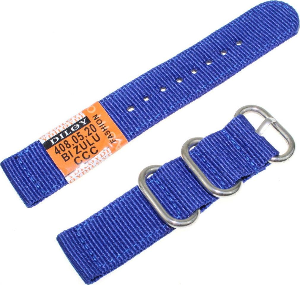 Diloy Pasek do zegarka Diloy 20 mm 408.20.5 Zulu uniwersalny