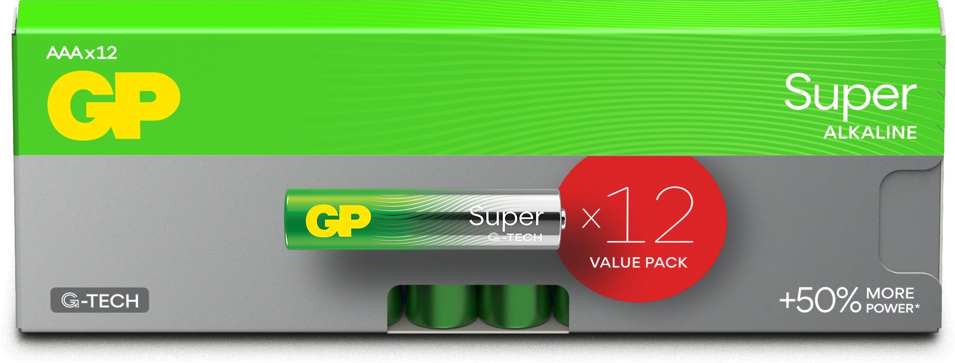 BATTERIES SUPER ALKALINE AAA 1.5V 12PCE