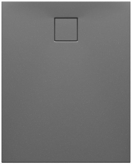 SET C258 BRODZIK PROST TAKO SLIM 100X80X4,5 SZARY MAT + SYFON (VIRT)