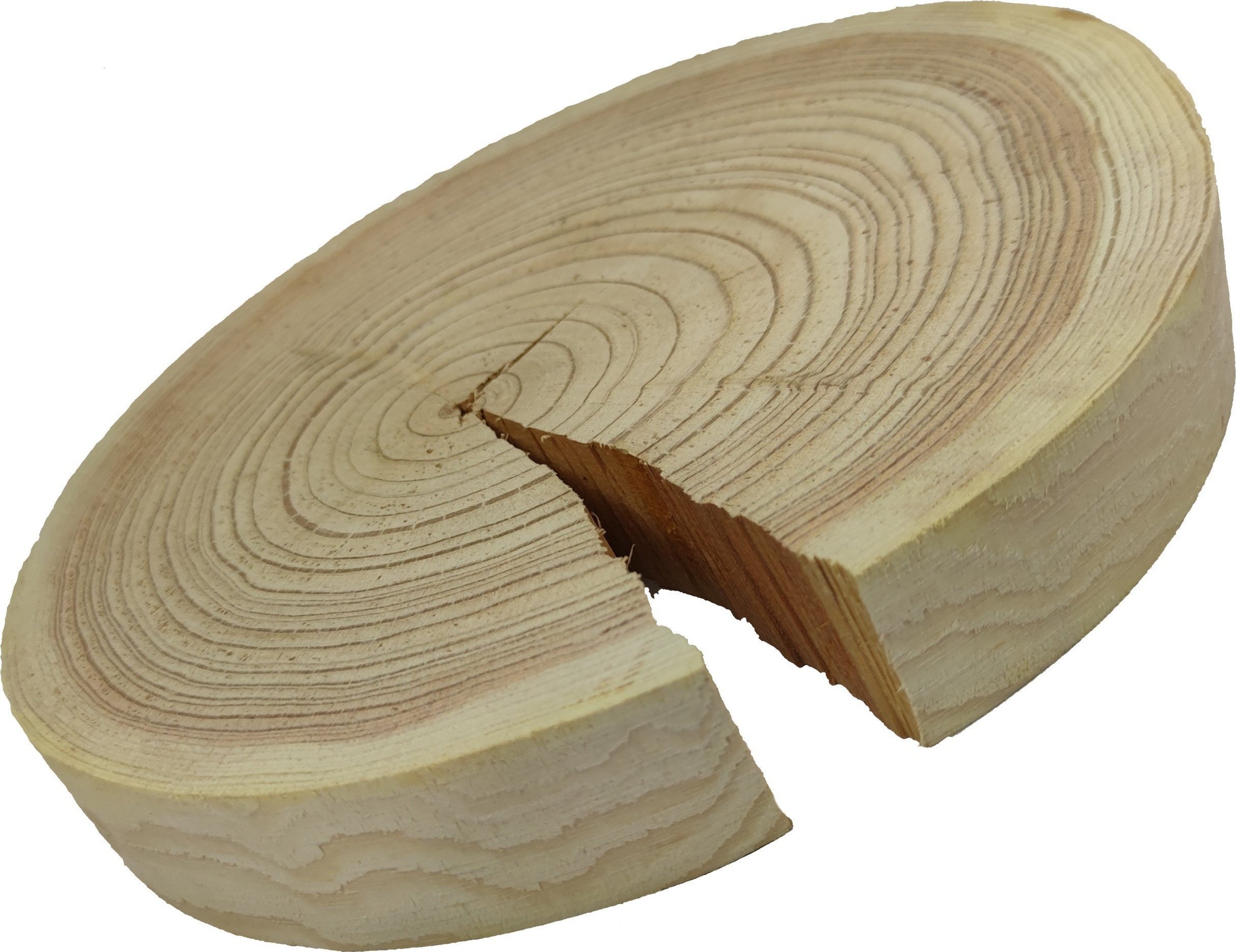 Wamar-Sosenka Okorowany Plaster Modrzewia 20-25 cm gr. 3 cm Szlifowany Drewno modrzewiowe Naturalny Surowy