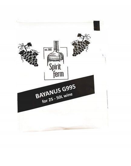 DROŻDŻE WINIARSKIE BAYANUS SPIRIT FERM 25-25L