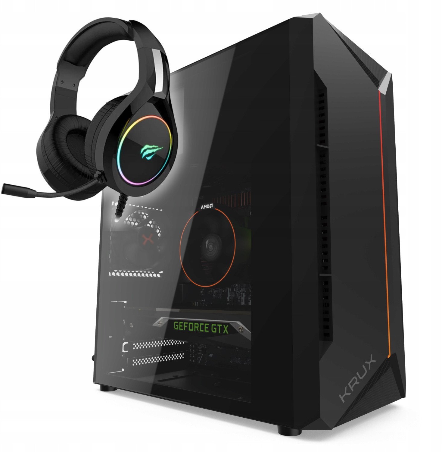 Komputer Gaming Aerocool Cosmo Tower Intel Core i5 GeForce GT 1030 16GB DDR3 512GB SSD Windows 10 Pro