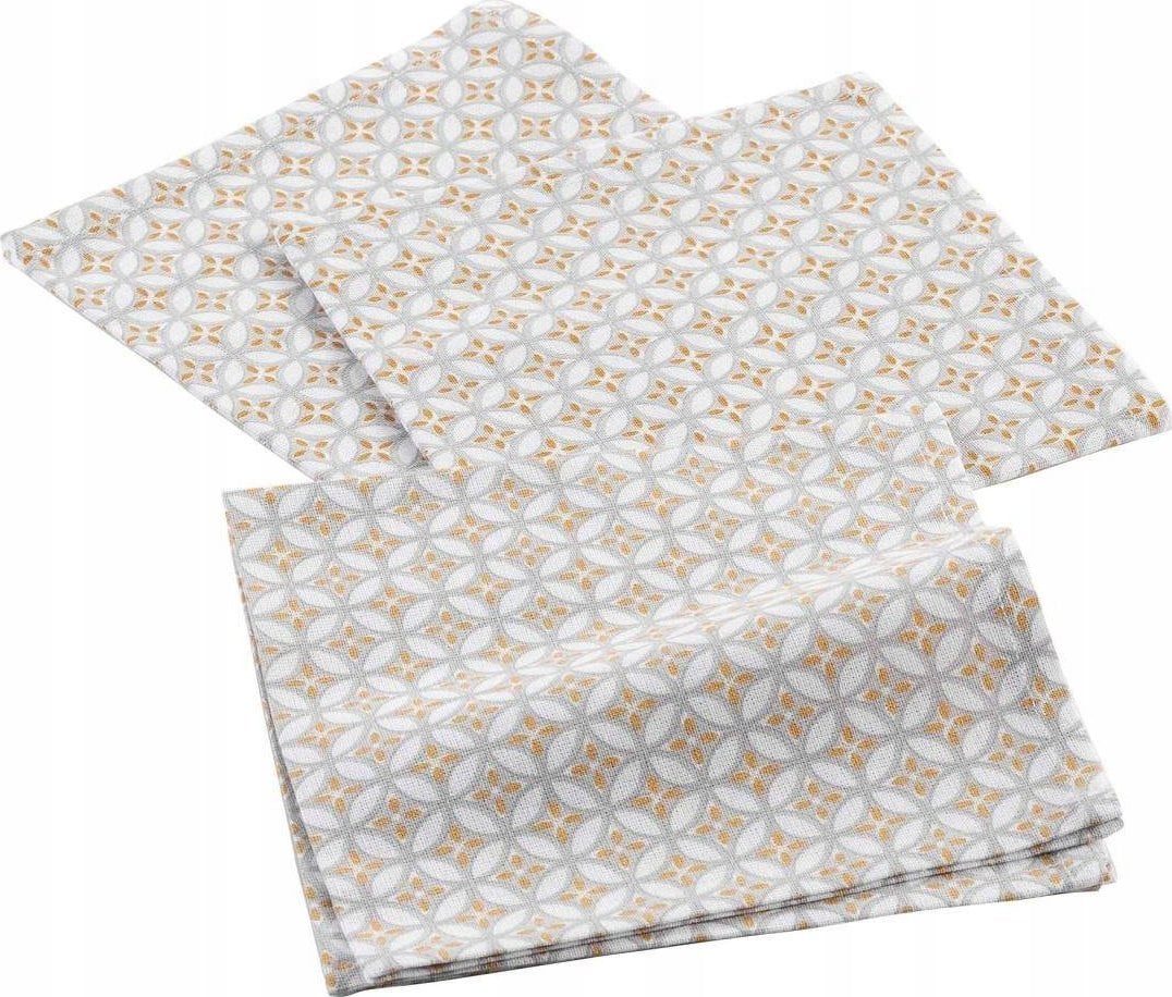 Douceur d`Interieur Serwetki materiałowe ASTRE, bawełniane, 40 x 40 cm, 3 sztuki