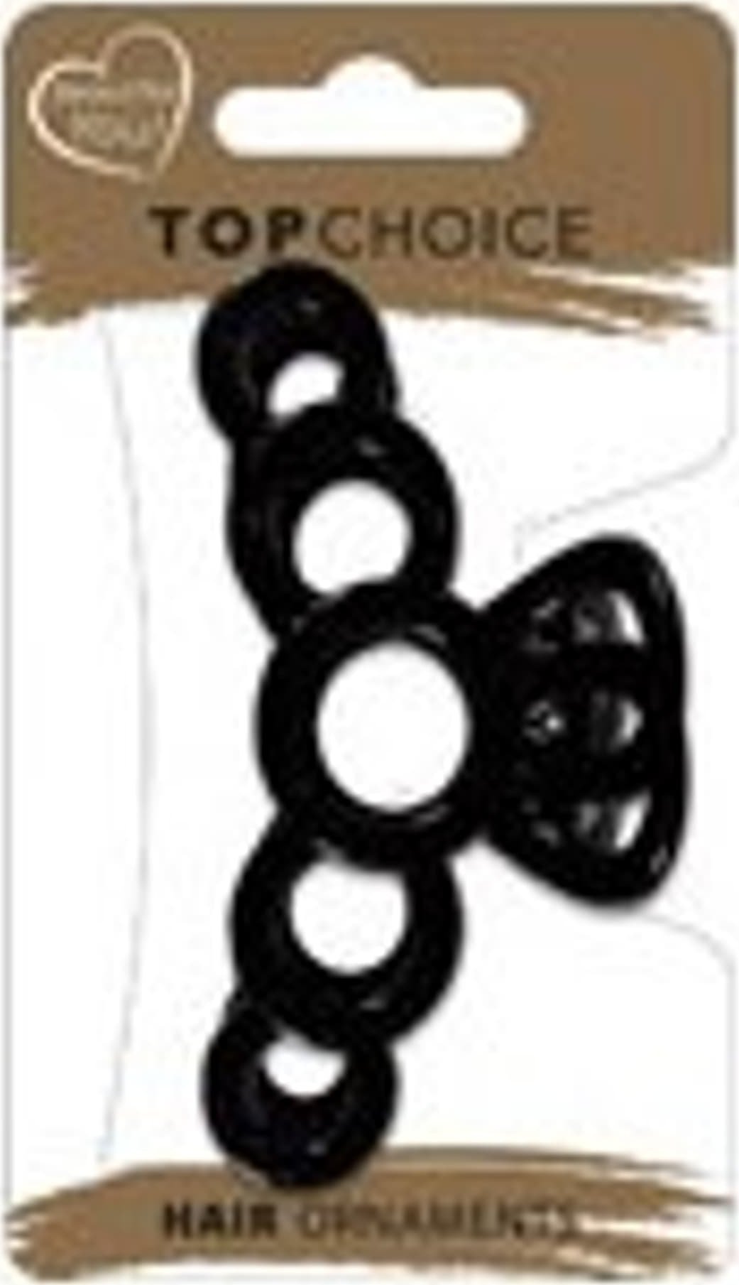 Top Choice TOP CHOICE Klamra do włosów - kokarda z połyskiem (28366) 1 szt. - mix kolorów