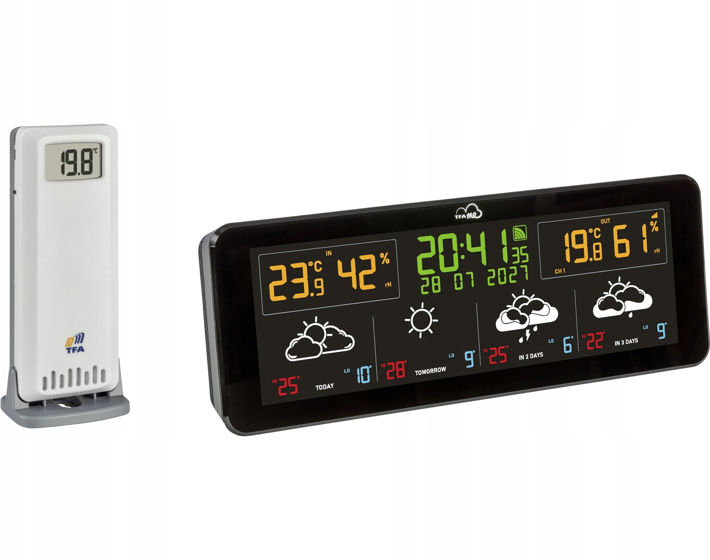 Stacja pogodowa TFA .me 35.8107.01 ID-07 WLAN Stacja pogodowa bezprzewodowa