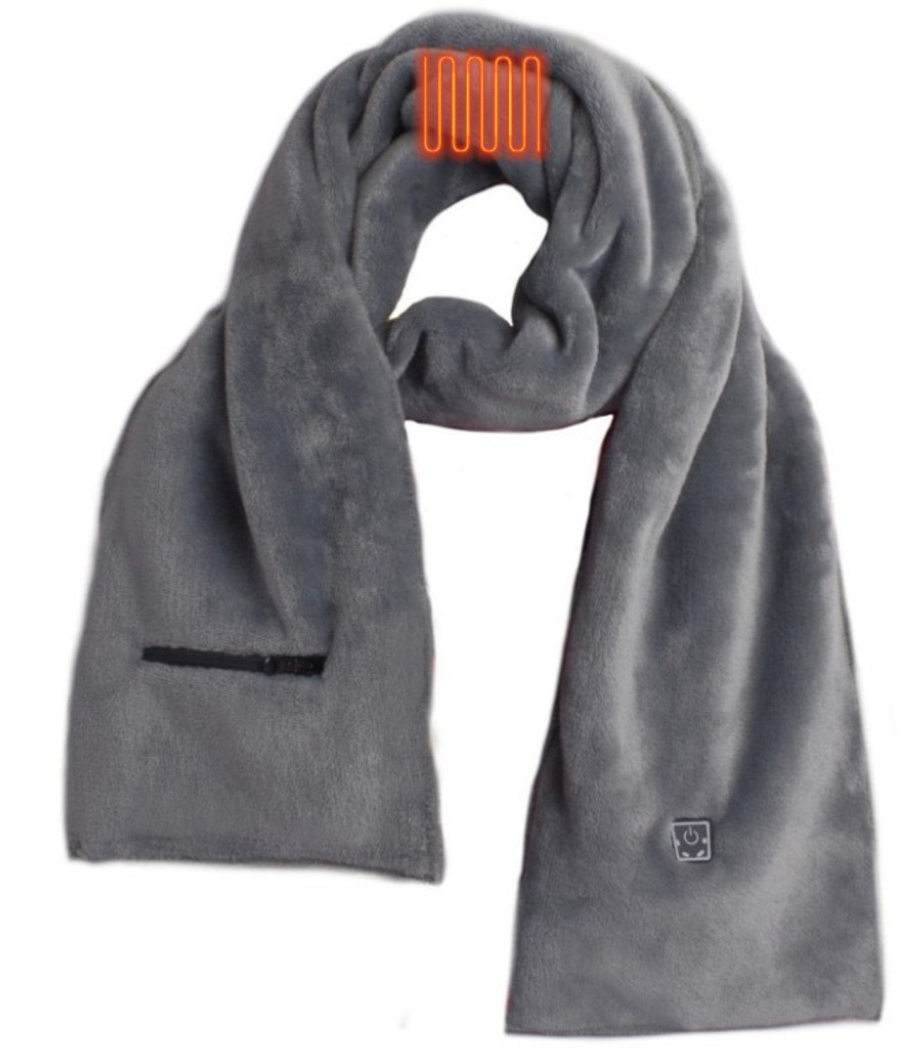 Glovii Szalik ogrzewany szary (GA1G)