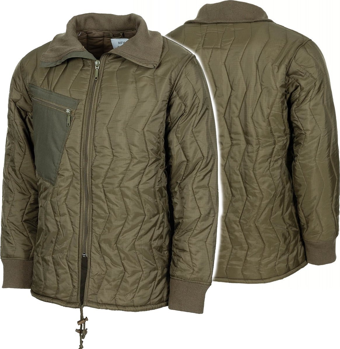 Kurtka męska MFH Kurtka Pikowana Bundeswehr MFH - Oliwkowa, Rip Stop, Zamek Błyskawiczny XXL