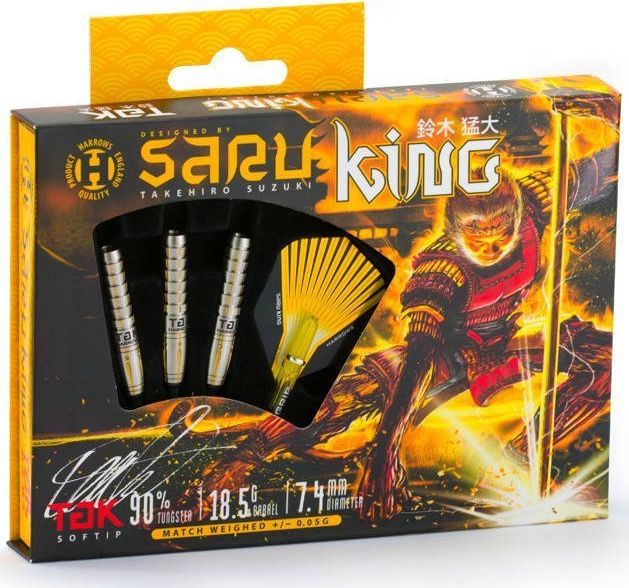 Harrows Rzutki Harrows Saru King 90% Softip 18.5 g