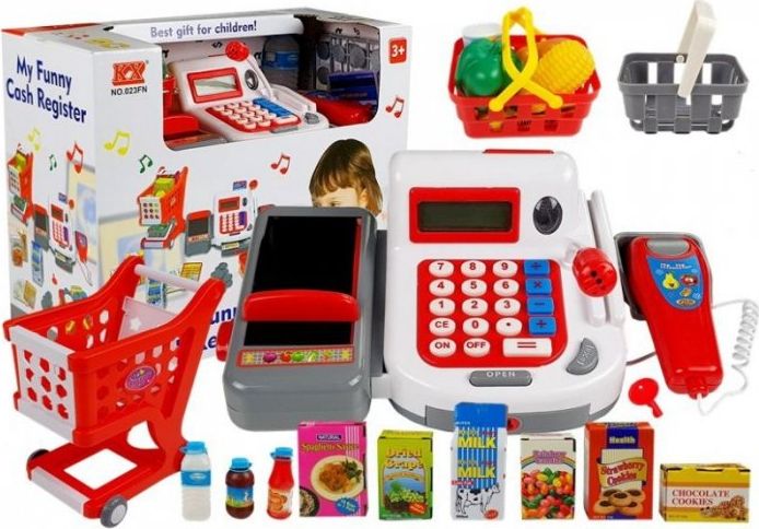 Lean Sport Kasa Fiskalna z Wózkiem Koszykami Akcesoriami