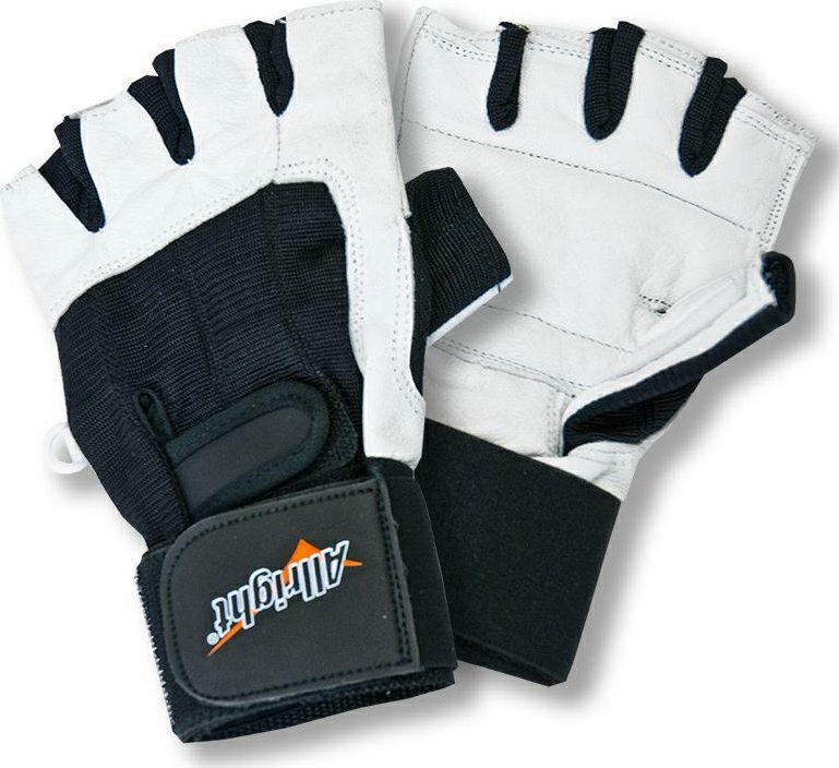 Allright Rękawiczki kulturystyczne skóra dr r. S (FE08046)