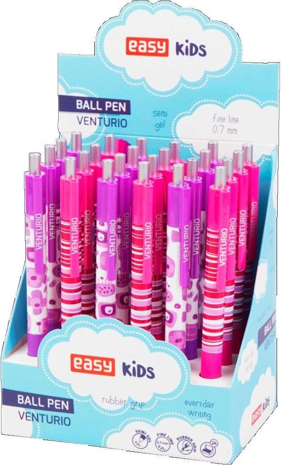 Easy Długopis Venturio automatyczny niebieski (24szt)