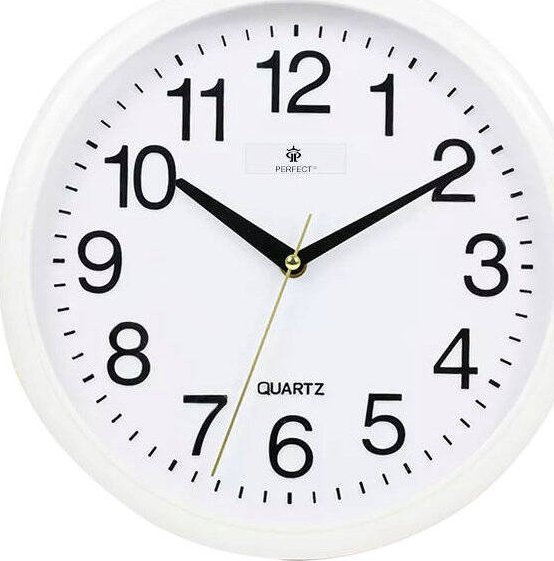 Perfect Zegar ścienny Perfect WC 30001 biały 30 cm