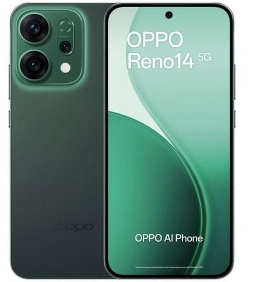 Smartfon Oppo Reno 14 5G 12/512GB NFC Dual SIM AI Zielony
