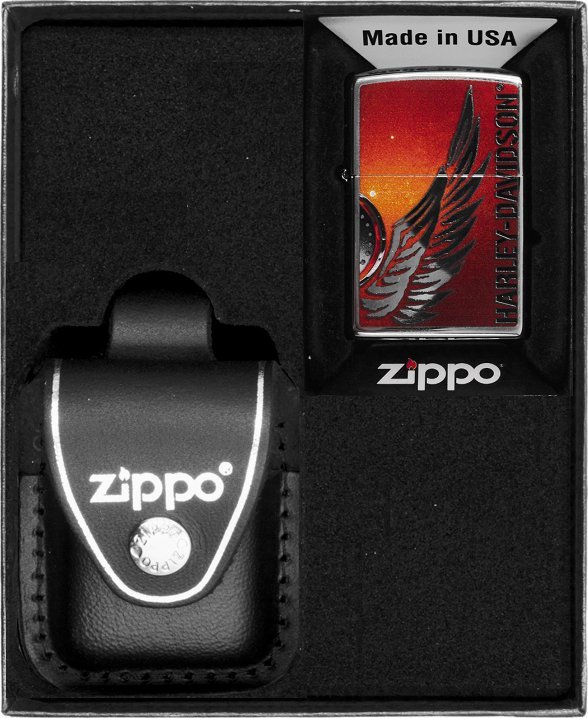 Zestaw ZIPPO Zapalniczka HIGH POLISHED CHROME NO 4 Prezentowy No3