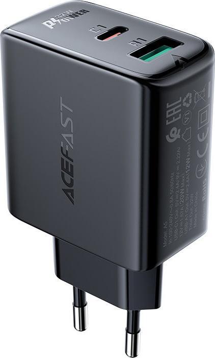 Ładowarka Acefast A5 1x USB-A 1x USB-C 2.4 A (6974316280118)