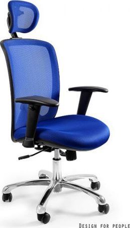 Krzesło biurowe Unique Expander Niebieskie