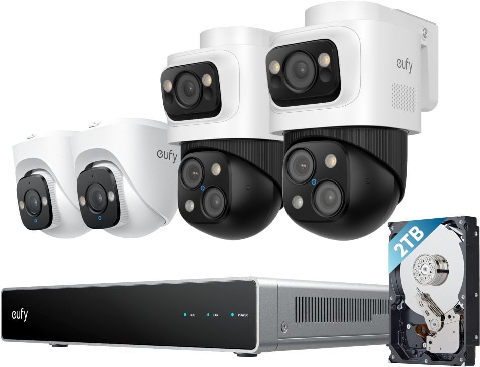 Kamera IP Eufy NVR Security System S4 Tubowa Kamera bezpieczeństwa IP Wewnętrz i na wolnym powietrzu 3840 x 2160 px Sufit