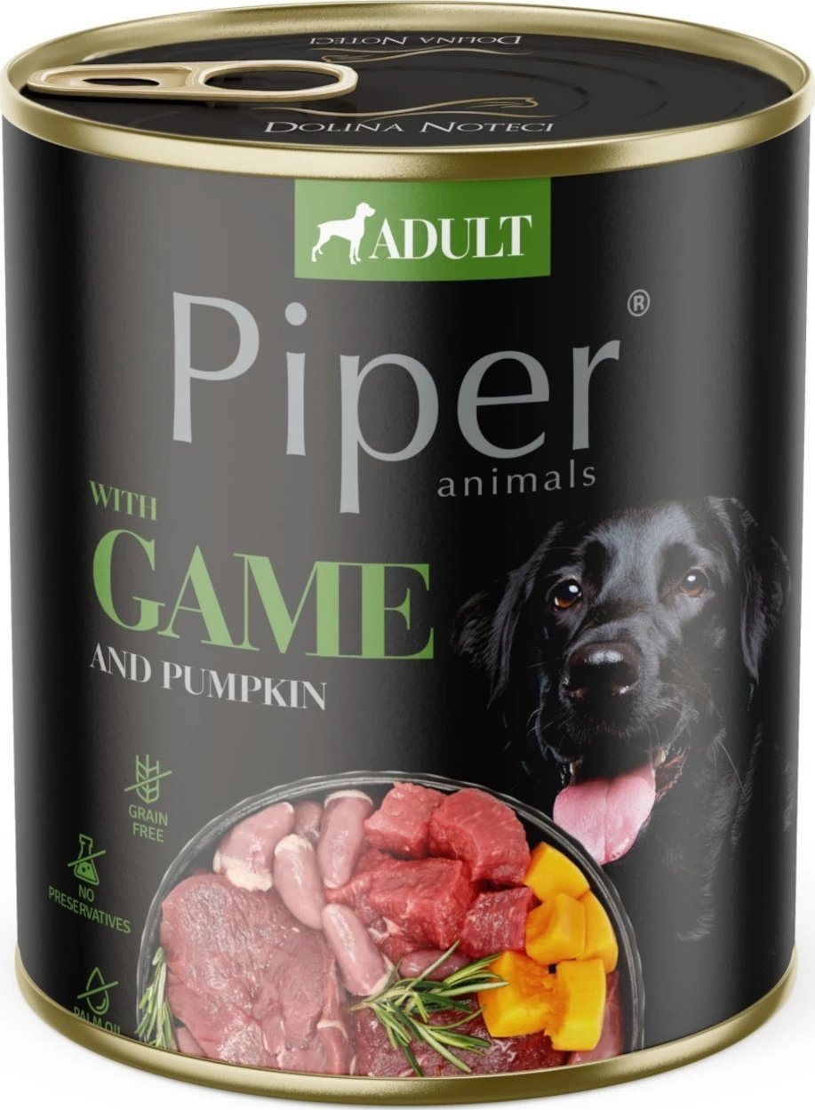 Piper Karma mokra dla psa PIPER Dziczyzna z dynią 800g