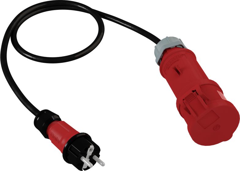 Doktorvolt Adapter 1m z wtyczki 230V Unischuko na gniazdo siłowe 230V/16A/5P 2773