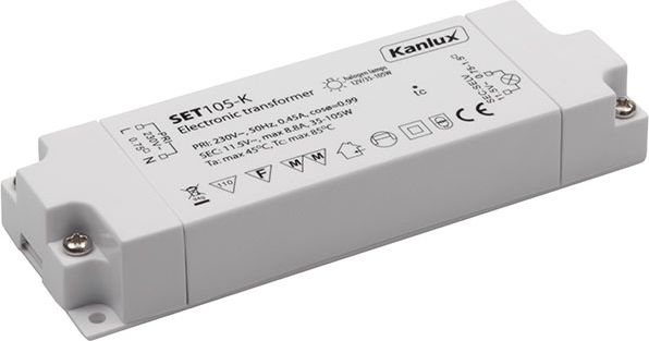 Kanlux Zasilacz halogenowy 20-105W 240V 11.5V SET105-K (01426)