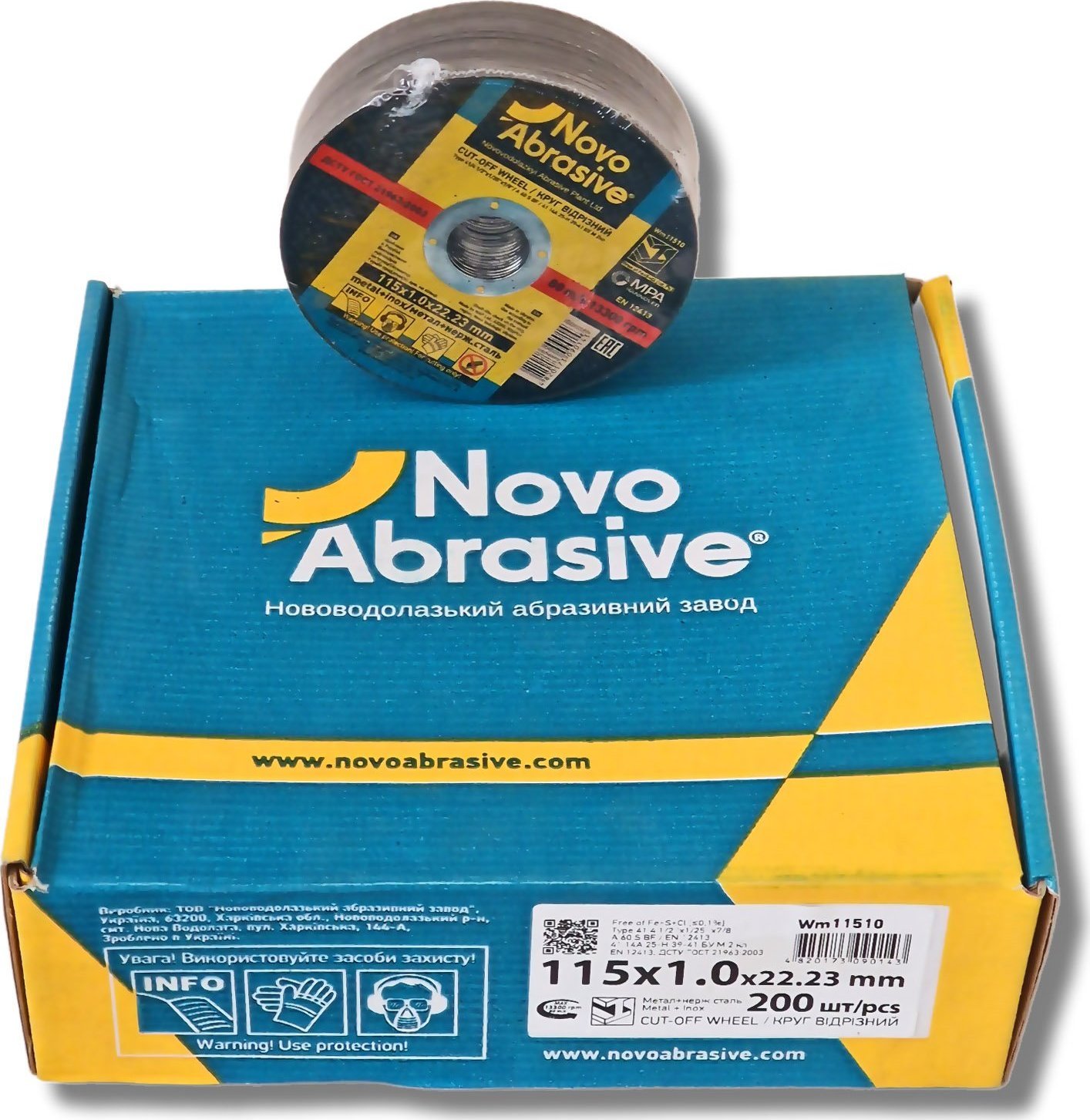 Tarcza do cięciu metalu + inox 115x1,0 25szt