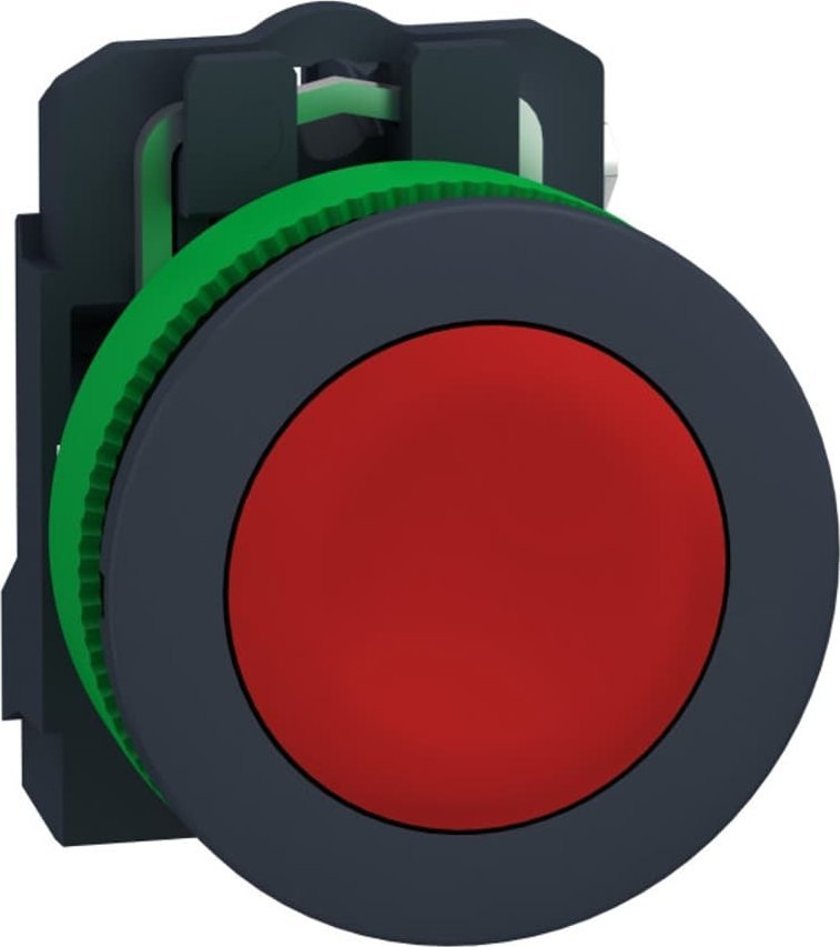 Schneider Electric Harmony XB5 Przycisk płaski plastik. czerwony fi30 samoczynny powrót nieoznaczony 1R XB5FA42