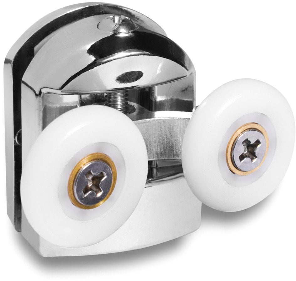 DOUBLE UPPER ROLLERS 21MM CHROME 2PCS