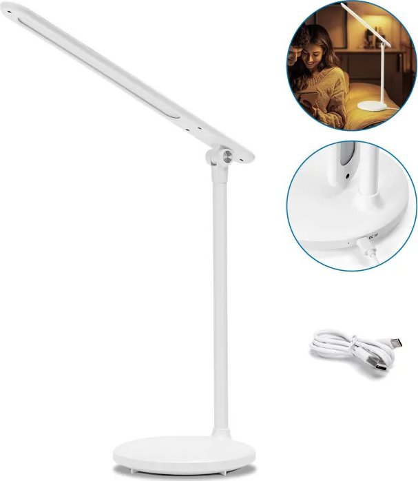 Lampka biurkowa Aigostar biała