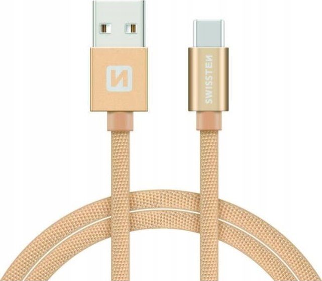 Kabel USB Swissten USB-A - micro-B 1.2 m Złoty (71521204)