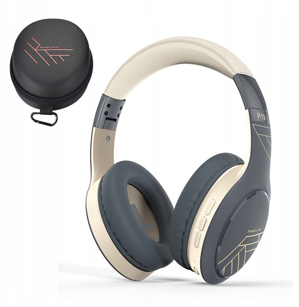 PowerLocus Bluetooth Headphones P19 Asphalt Grey
