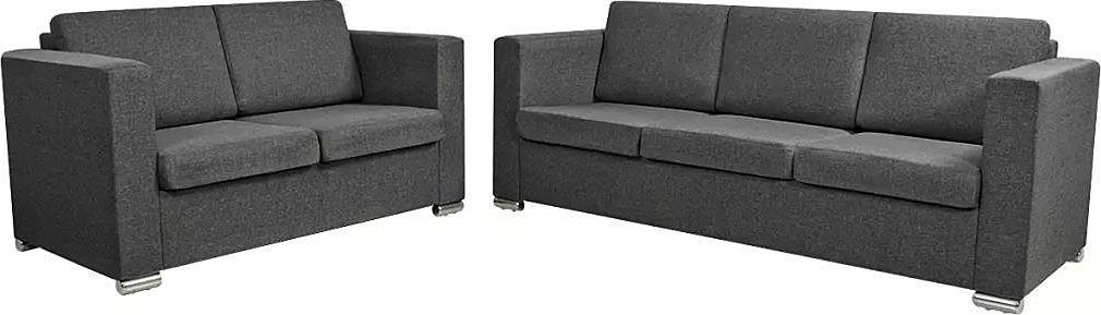 Elior Minimalistyczny zestaw wypoczynkowy Sigala 3X - Ciemnoszary