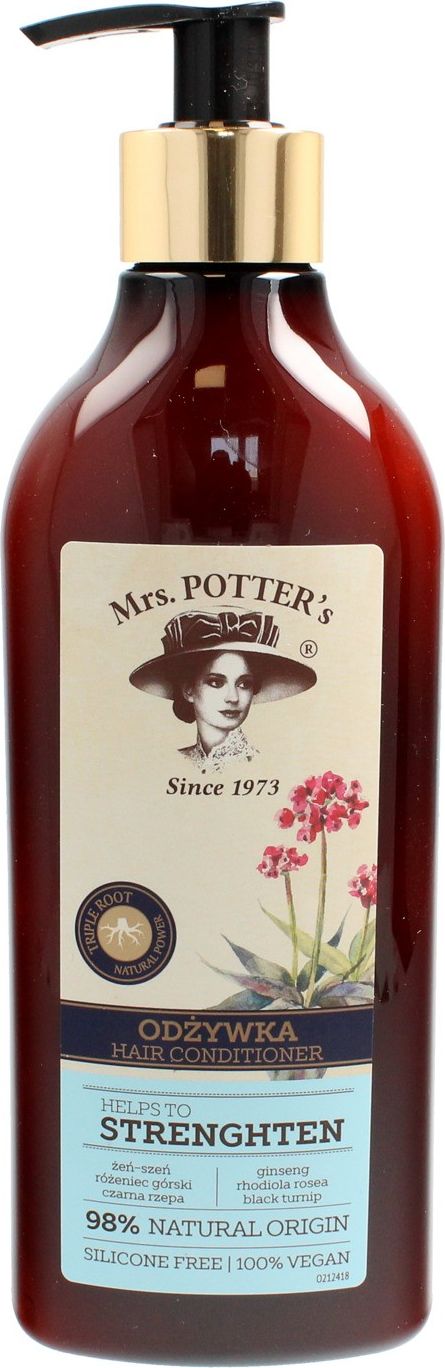 Forte Sweeden Mrs Potters Triple Root Odżywka do włosów cienkich Strenghten 390ml