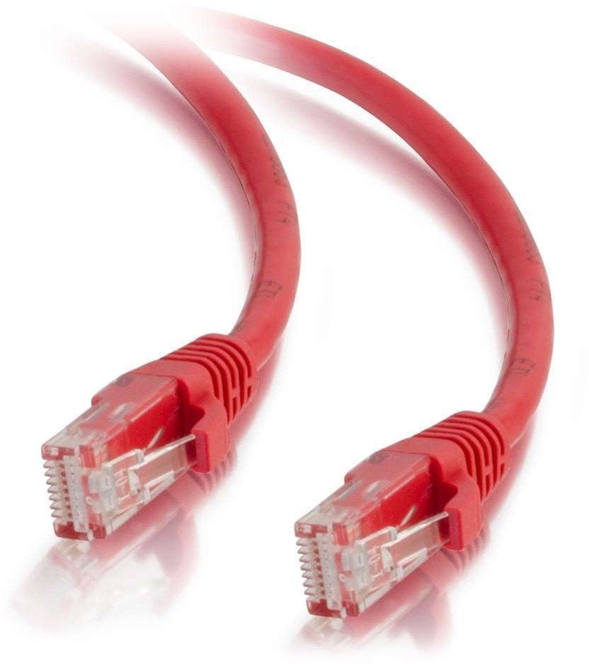 Kabel / 1 m Mlded/Btd Red CAT5E PVC UTP PATC