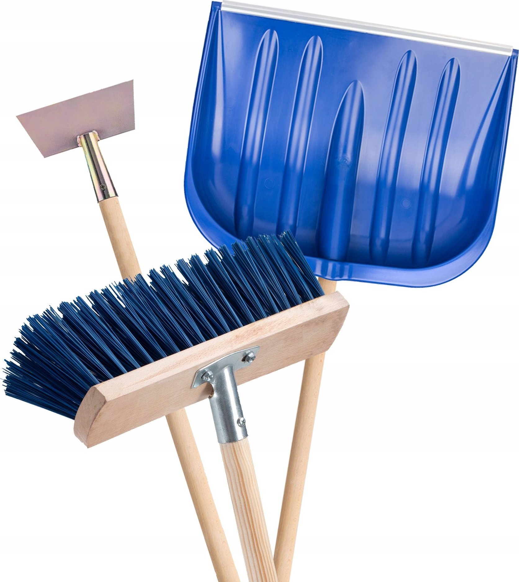 Kadax Łopata Do Śniegu Skuwacz Lodu Miotła Trzonek 3szt