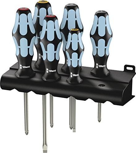 Wera Wera 3334/3350/3355/6 Rack - Screwdriver set, stainless steel