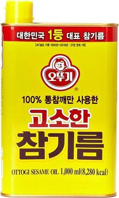 OTTOGI Olej sezamowy z prażonych ziaren 1L Ottogi Korea uniwersalny