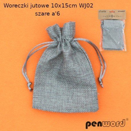 Penword WORECZKI JUTOWE 10x15cm WJ-02 SZARE a6 Penword