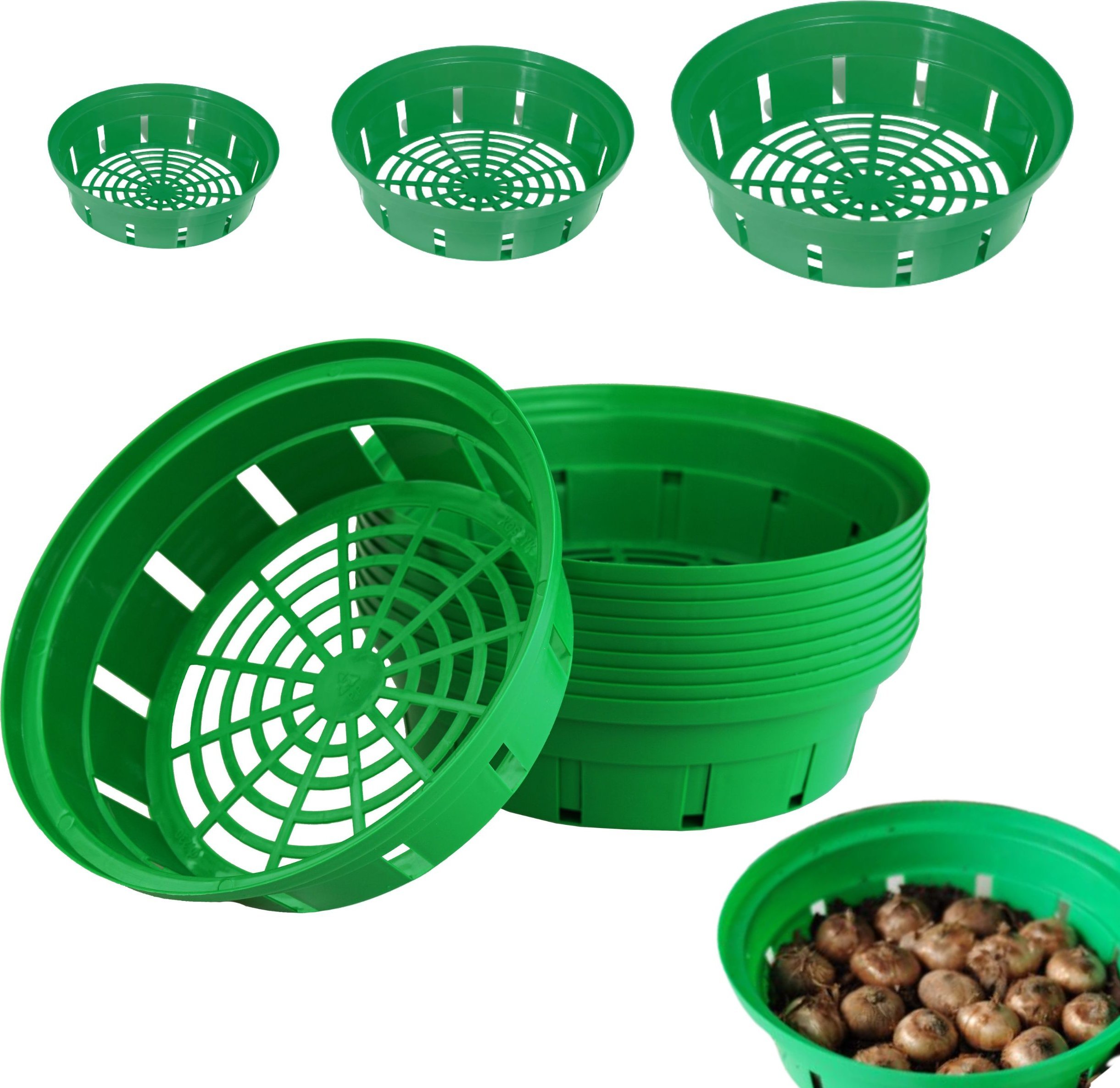 Prosperplast Koszyk na cebulki ONION 20, 23, 26cm komplet 30szt