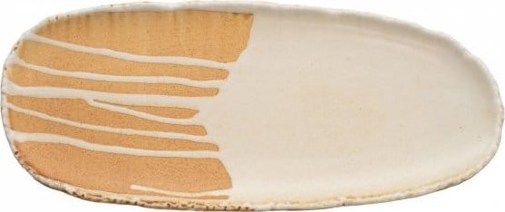 Verlo SAMTO Talerz owalny 35x15 cm kremowy