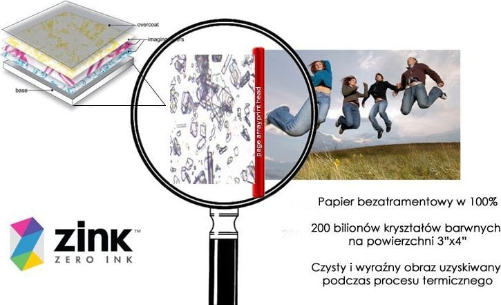 HP Wkłady Wkład Film Papier Zink 3,5x4,25"" Do Drukarki Hp Sprocket 3x4 / 20szt.